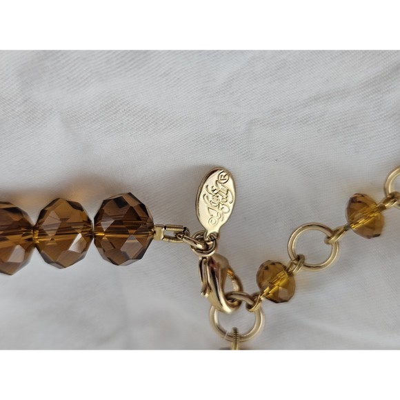 Kirks Folly Statement Necklace Celestial Dragons Fantasy Beaded Gold - Picture 8 of 9